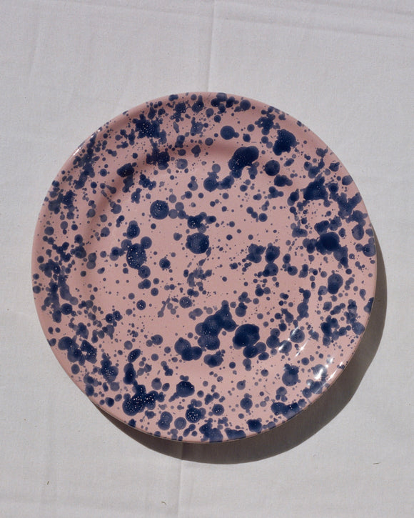 Sharland England plates with splatter design