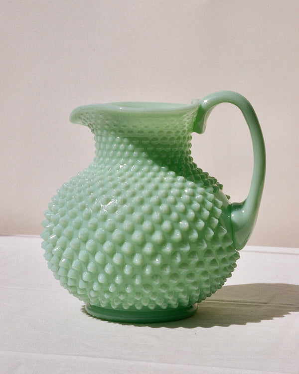 75 Degrees Pitcher green pitcher with studded design 